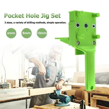 Pocket Hole Jig ABS Plastic Woodworking Handheld Jig for 6/8/10mm Drill Bit Dowel Joints Drilling Carpentry Guide Tools
Pocket Hole Jig ABS Plastic Woodworking Handheld Jig for 6/8/10mm Drill Bit Dowel Joints Drilling Carpentry Guide Tools