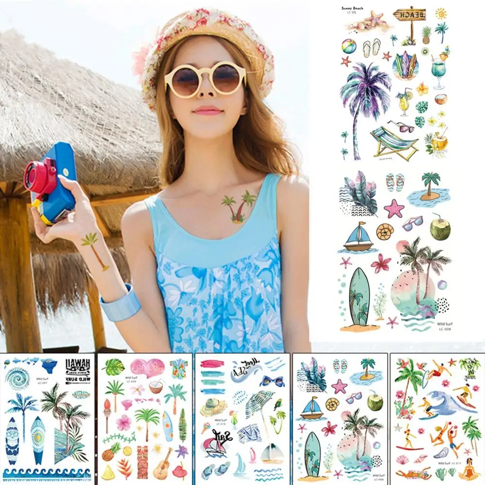 Taoup 1pc Waterproof Summer Hawaiian Stickers Luau Tropical Party Favors Summer Seaside Party Beach Tattoo Sticker Bridal Shower
Taoup 1pc Waterproof Summer Hawaiian Stickers Luau Tropical Party Favors Summer Seaside Party Beach Tattoo Sticker Bridal Shower