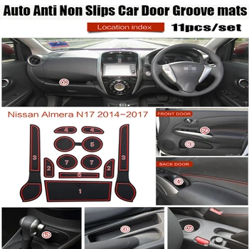 Auto Accessories 11pcs Anti Non Slips Car Door Groove mats For Nissan Almera N17 2014-2017 Car Gate slot mats Door Pad/Cup mat
Auto Accessories 11pcs Anti Non Slips Car Door Groove mats For Nissan Almera N17 2014-2017 Car Gate slot mats Door Pad/Cup mat