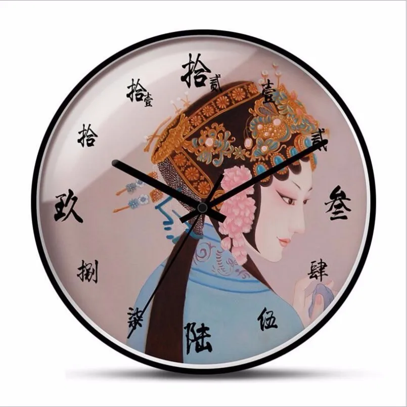 New Wall Clock 12Inch Beijing Opera Retro Wall Clock Large Size Chinese Round Mute Scanning Study Clock Vintage Home Decoration
New Wall Clock 12Inch Beijing Opera Retro Wall Clock Large Size Chinese Round Mute Scanning Study Clock Vintage Home Decoration