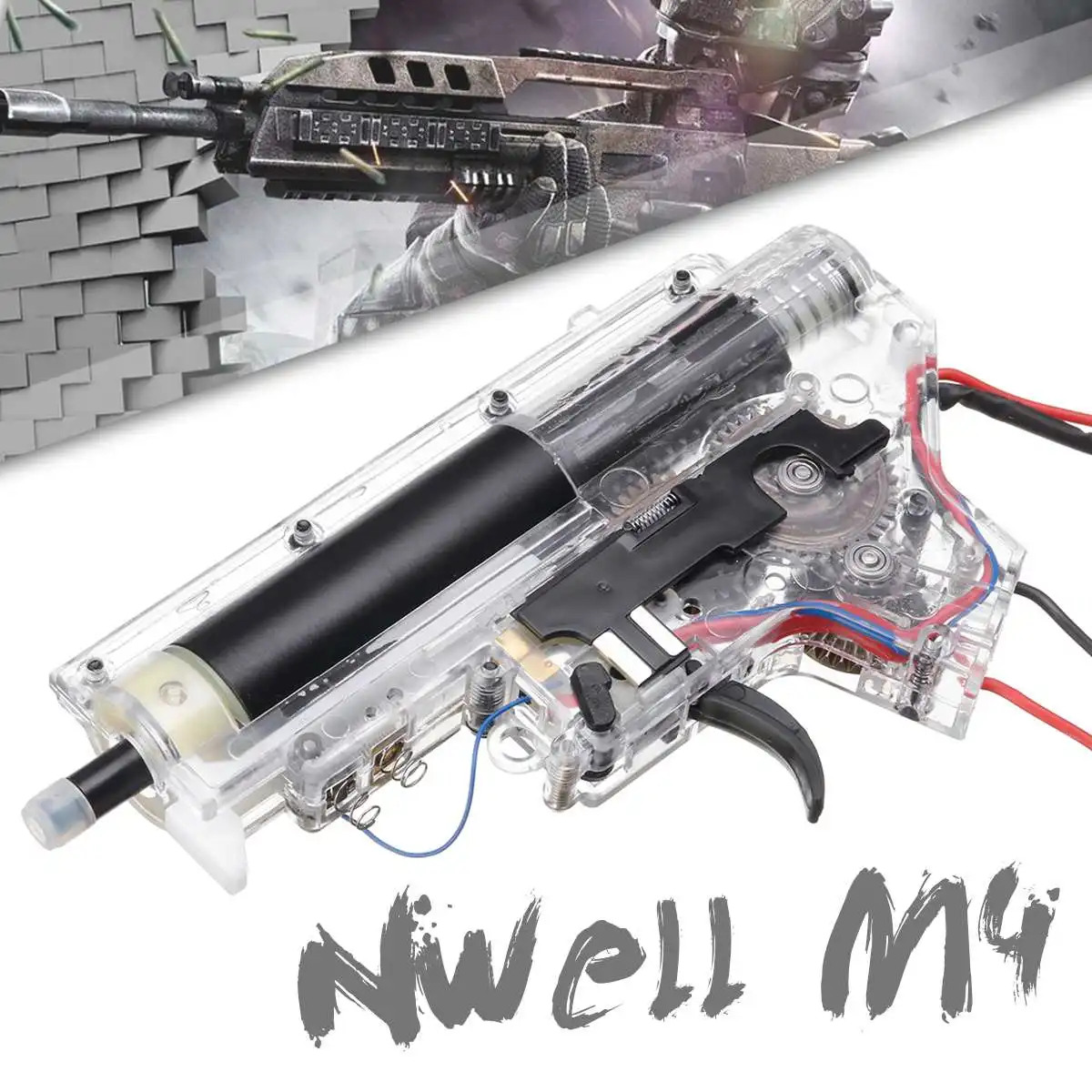 Upgrade Metal Gearbox + Wire Kit For Nwell M4 Game Water Gel Ball Blasters Toy Guns Replacement Accessories
Upgrade Metal Gearbox + Wire Kit For Nwell M4 Game Water Gel Ball Blasters Toy Guns Replacement Accessories