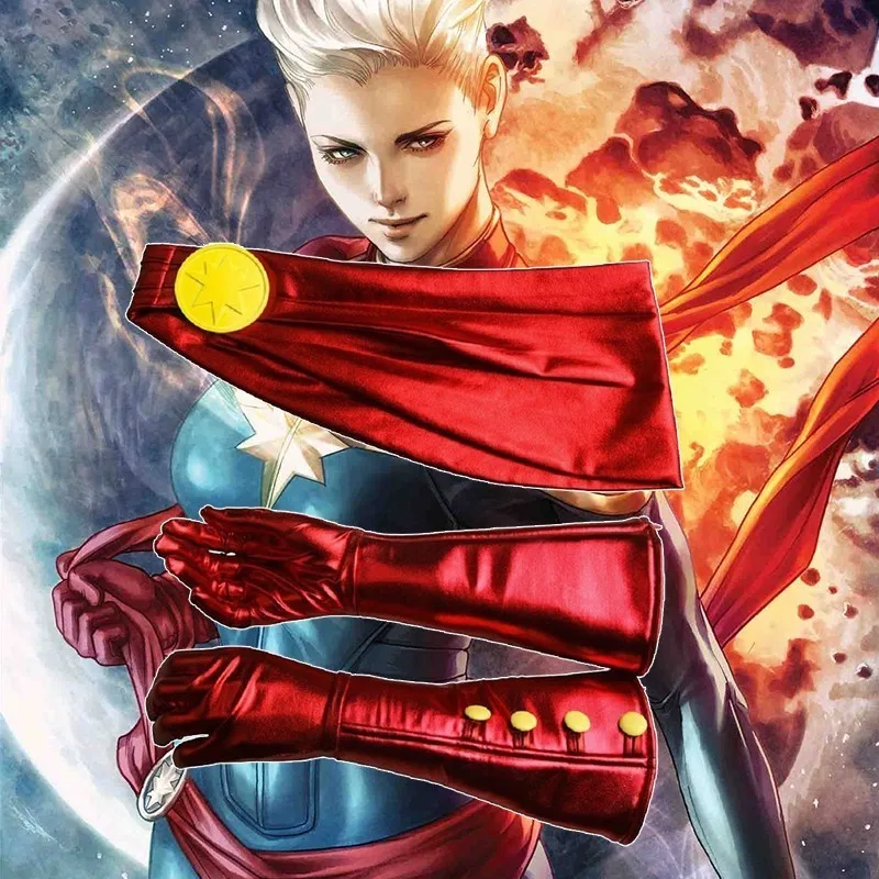Captain Marvel Cosplay Ms. Marvel Carol Danvers Costume Comics Heroine Halloween Adult Fancy Accessories Only Gloves Wasit Props
Captain Marvel Cosplay Ms. Marvel Carol Danvers Costume Comics Heroine Halloween Adult Fancy Accessories Only Gloves Wasit Props