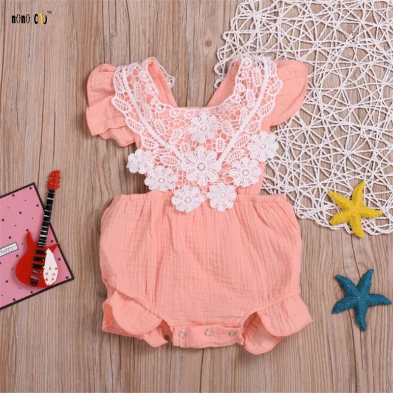 2019 Summer Baby Rompers For Girl Flutter Sleeve Lace Slipced Flower Infant Jumpsuit Princess Toddler Girls Clothes 1 2 3 Years
2019 Summer Baby Rompers For Girl Flutter Sleeve Lace Slipced Flower Infant Jumpsuit Princess Toddler Girls Clothes 1 2 3 Years