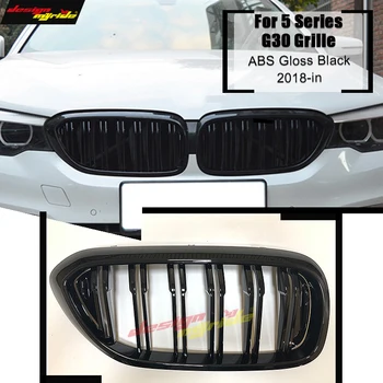 

Replacement G30 G31 G38 Front Bumper Grill For BMW 5 Series F90 M5 G31 520i 530i 540i ABS 2-slat Gloss Black Front Kidney Grille