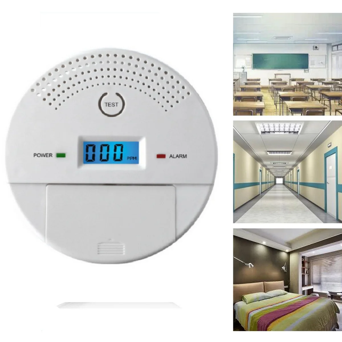 ABS 2 in 1 Carbon Monoxide Detectors Voice Strobe Home Security Safety CO Gas Carbon Smoke Alarm Detector Sensor Alarm
ABS 2 in 1 Carbon Monoxide Detectors Voice Strobe Home Security Safety CO Gas Carbon Smoke Alarm Detector Sensor Alarm