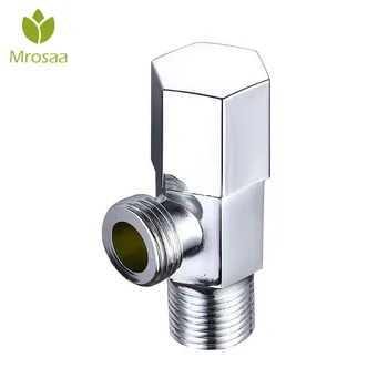 

Universal G1/2 Thread Triangle Valve Plating Angle Valve Thickened Quick Opening Large Flow Filling Valves for Toilet Sink Water