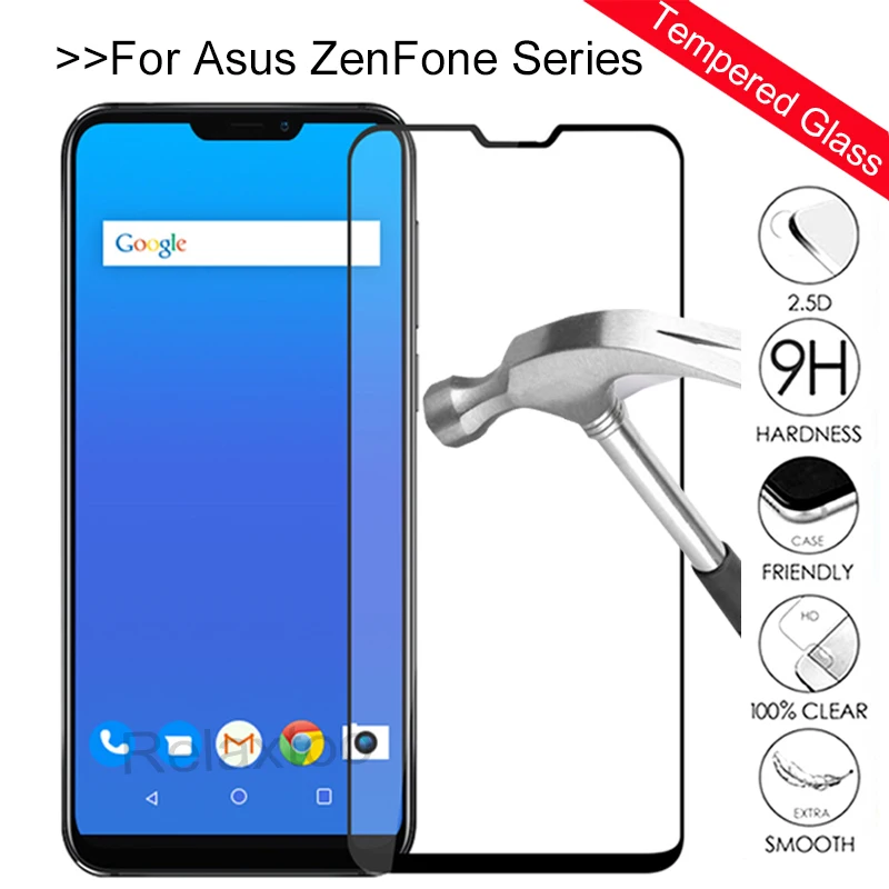 Полное покрытие для Zenfone Max M2 ZB633KL закаленное стекло Asus ZenFone Pro ZB631KL защита экрана