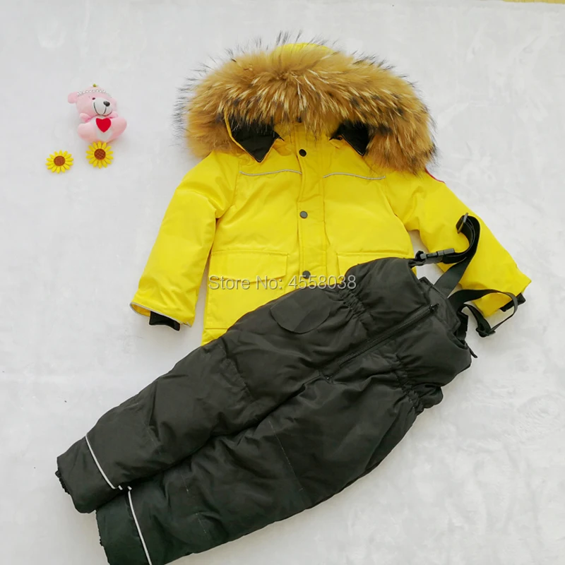 2019 Russia Winter Children Clothing Sets Jumpsuit Snow Jackets+bib Pant 2pcs Boy Girl 1-9Y Duck Down Coats Jacket With Fur Hood
2019 Russia Winter Children Clothing Sets Jumpsuit Snow Jackets+bib Pant 2pcs Boy Girl 1-9Y Duck Down Coats Jacket With Fur Hood