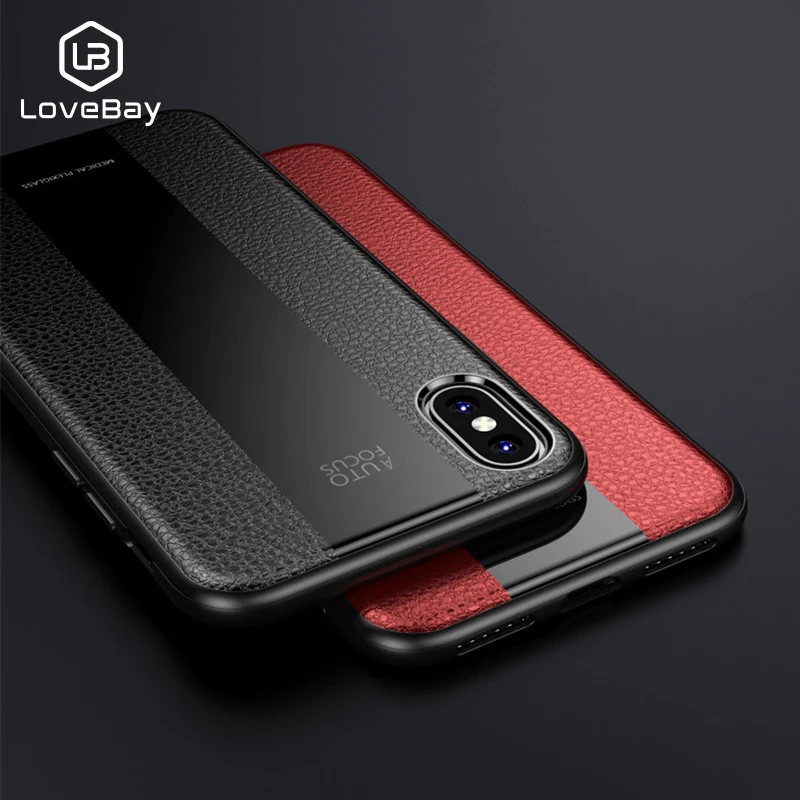 Lovebay Phone Case For iPhone X XR XS Max Luxury PU Leather Grain Soft TPU Full Cover Shockproof For iPhone X Phone Case Fundas
Lovebay Phone Case For iPhone X XR XS Max Luxury PU Leather Grain Soft TPU Full Cover Shockproof For iPhone X Phone Case Fundas