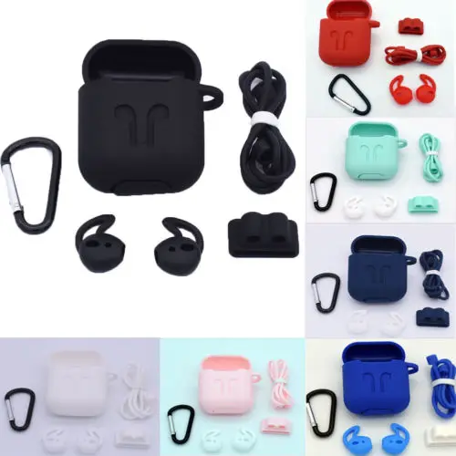 5Pcs Silicone Protective Case Cover Key Chain Pouch Skin for Airpods Earphones Accessories
5Pcs Silicone Protective Case Cover Key Chain Pouch Skin for Airpods Earphones Accessories