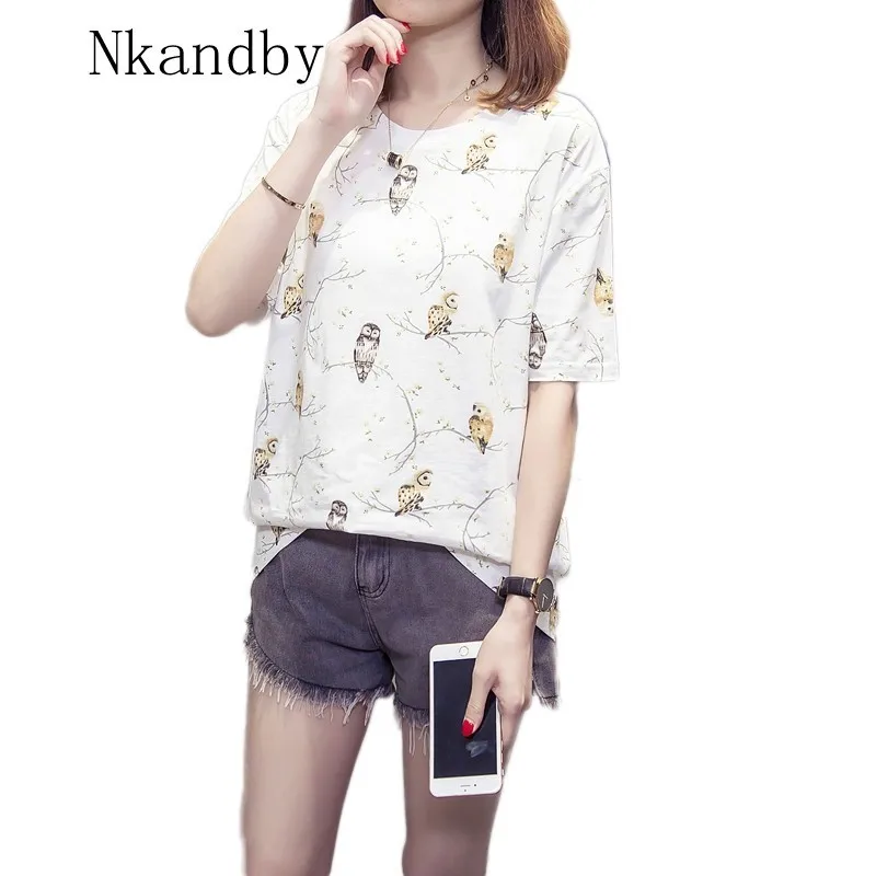 Nkandby Plus size Women T-shirts 2019 Summer Clothing Large size Cotton Tshirt Owl Printing Short sleeve Basic Top T shirts 4XL
Nkandby Plus size Women T-shirts 2019 Summer Clothing Large size Cotton Tshirt Owl Printing Short sleeve Basic Top T shirts 4XL