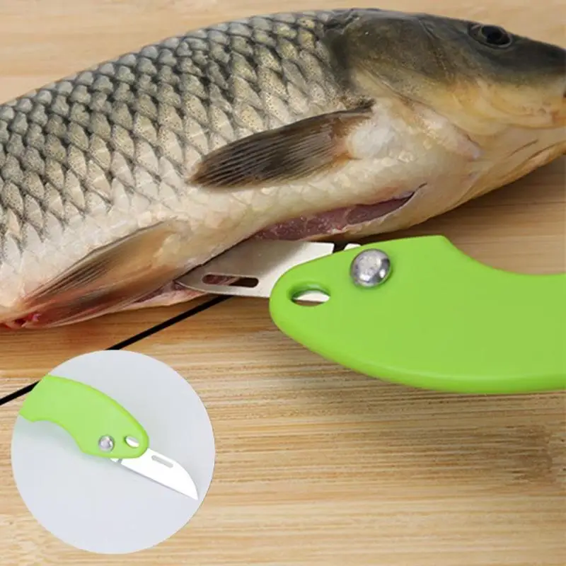 

Portable Fish Scales Skin Remover Scaler and Knife Fast Cleaning Fish Skin Steel Plastic Scraper Kitchenware Clean Peeler Tool