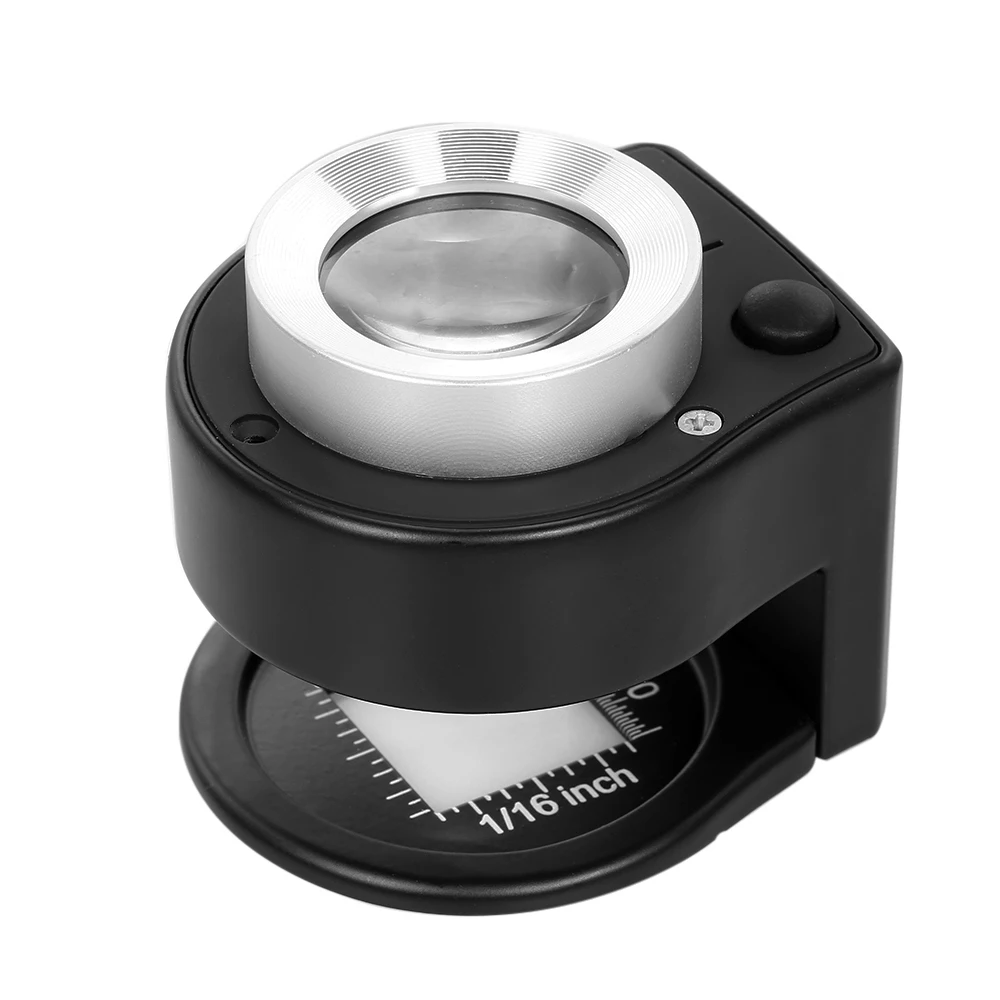WSFS Hot 30X magnifier Portable Optical Glass Loupe with LED Illuminated Lamp Scale Cloth Magnifying Tool for Textile Printing
WSFS Hot 30X magnifier Portable Optical Glass Loupe with LED Illuminated Lamp Scale Cloth Magnifying Tool for Textile Printing