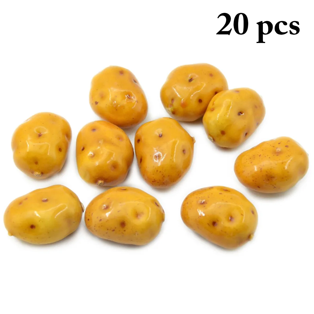 20PCS Simulation Mini Potato Artificial Potato Foam Realistic Fake Vegetable Artificial Vegetable Home Kicthen Decoration
20PCS Simulation Mini Potato Artificial Potato Foam Realistic Fake Vegetable Artificial Vegetable Home Kicthen Decoration