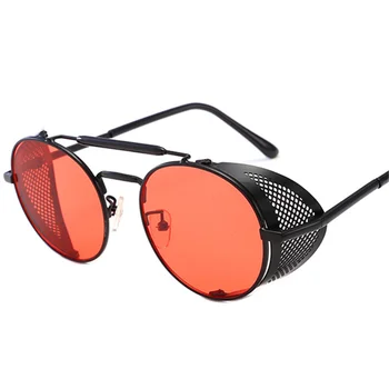 XojoX Men Steampunk Sunglasses Women Fashion Vintage Sun Glasses Red Glasses Metal Steam Punk Goggles Shades Mirror UV400
XojoX Men Steampunk Sunglasses Women Fashion Vintage Sun Glasses Red Glasses Metal Steam Punk Goggles Shades Mirror UV400