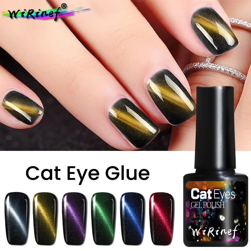 WiRinef Magic 6 Colors 3D Magnetic Cat Eye Top Coat Gel Soak Off UV Gel Polish Magnetic Stick DIY Nail Art Pattern 8ml
WiRinef Magic 6 Colors 3D Magnetic Cat Eye Top Coat Gel Soak Off UV Gel Polish Magnetic Stick DIY Nail Art Pattern 8ml