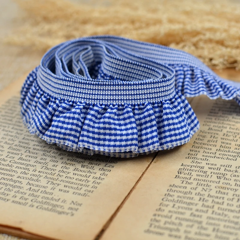 10yards width 3cm Elastic Grid Braid Ruffle Lace Trim Fabric ribbon diy for Home Decor Colored Lace Ribbon Garment accessories
10yards width 3cm Elastic Grid Braid Ruffle Lace Trim Fabric ribbon diy for Home Decor Colored Lace Ribbon Garment accessories