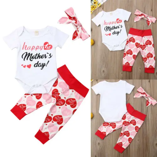 2019 Mother Day Toddler 3Pcs Cotton Newborn Baby Boys Girls Clothes Romper Legging Pants Set Infant Baby Outfits Cotton
2019 Mother Day Toddler 3Pcs Cotton Newborn Baby Boys Girls Clothes Romper Legging Pants Set Infant Baby Outfits Cotton