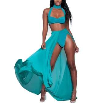 Sexy Women Solid Long Jumpsuit Bandage Lace Up Rompers Loose Fashion Backless Halter Overalls 
Sexy Women Solid Long Jumpsuit Bandage Lace Up Rompers Loose Fashion Backless Halter Overalls