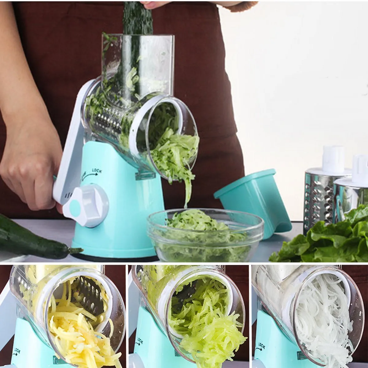 Manual Vegetable Potato Roller Cutter Stainless Steel Blade Kitchen Slicer Roller Cutting Machine
Manual Vegetable Potato Roller Cutter Stainless Steel Blade Kitchen Slicer Roller Cutting Machine