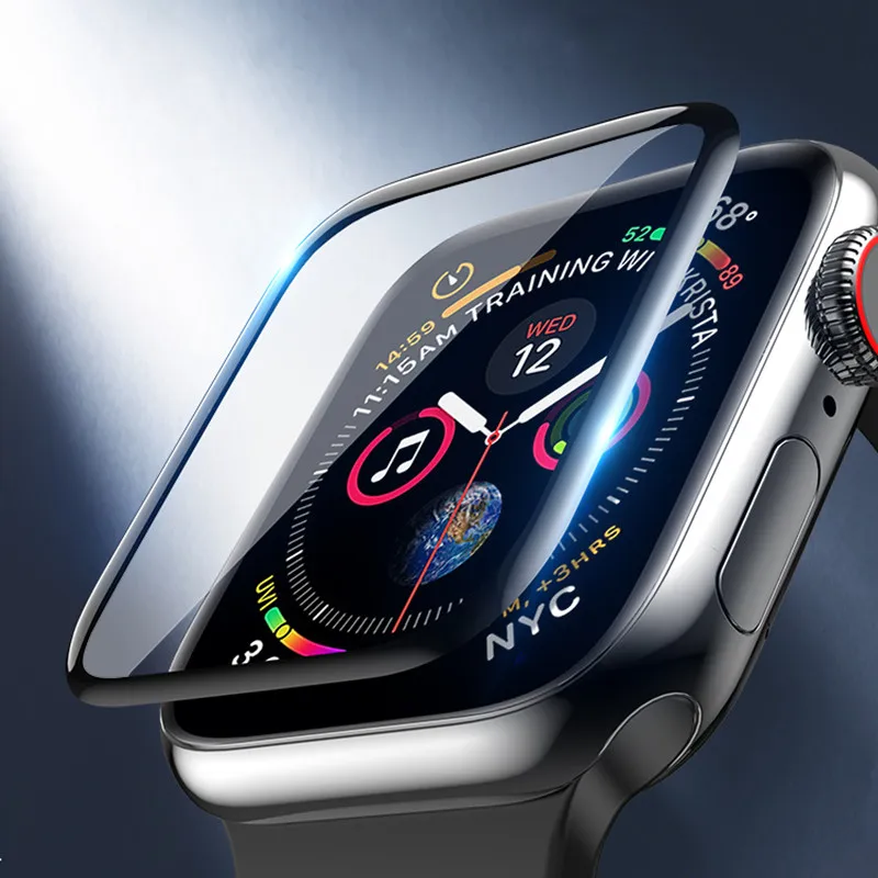 3D Curved Edge Tempered Glass Protective Film for Apple Watch 3 2 1 38MM 42MM Screen Protector for iWatch 4 40MM 44MM Full Glue
3D Curved Edge Tempered Glass Protective Film for Apple Watch 3 2 1 38MM 42MM Screen Protector for iWatch 4 40MM 44MM Full Glue