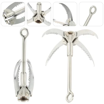 Outdoor Climbing Grappling Hook Foldable 4 Claws Steel Hook with 100FT Parachute Cord 9 Strand Camping Guyline
Outdoor Climbing Grappling Hook Foldable 4 Claws Steel Hook with 100FT Parachute Cord 9 Strand Camping Guyline