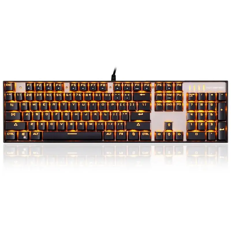 Motospeed K86 Gaming Mechanical Keyboard Wired 104 Keys Backlight Keyboard commanding one-button operation both for work
Motospeed K86 Gaming Mechanical Keyboard Wired 104 Keys Backlight Keyboard commanding one-button operation both for work
