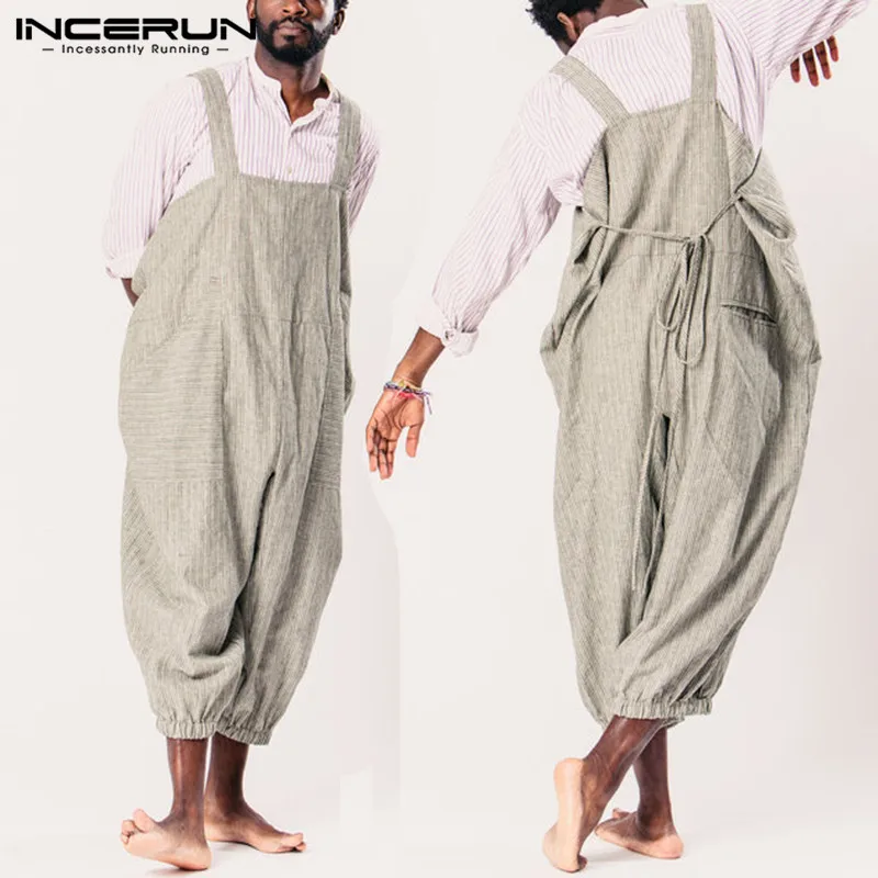 Cowboy Cool Men Jumpsuits Overalls Women Rompers Stripe Wide Leg Pants Dungarees Casual Baggy Trouser Garment Overalls Hombre
Cowboy Cool Men Jumpsuits Overalls Women Rompers Stripe Wide Leg Pants Dungarees Casual Baggy Trouser Garment Overalls Hombre