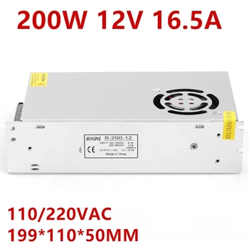 LED Power Supply 12V 16.5A 200W LED Driver Power Supply 12V Power 3528 5050 Lighting For Fan cooling S-200-12
LED Power Supply 12V 16.5A 200W LED Driver Power Supply 12V Power 3528 5050 Lighting For Fan cooling S-200-12