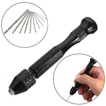 10Pcs /set Black Drill Bits Set Manual Twist Bits 0.5mm~3mm (0.019"~0.118") for PCB DIY Art Crafts Jewelry Hand Tool
10Pcs /set Black Drill Bits Set Manual Twist Bits 0.5mm~3mm (0.019"~0.118") for PCB DIY Art Crafts Jewelry Hand Tool