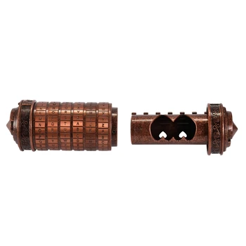 Da Vinci Code Alphabet Lock Letter Password Combination Lock Retro Birthday Valentine Gift Box Cylinder Lockbox
Da Vinci Code Alphabet Lock Letter Password Combination Lock Retro Birthday Valentine Gift Box Cylinder Lockbox