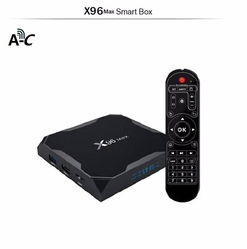 X96 MAX Smart TV box android 8.1 S905X2 Pre-installed QHDTV 1 Year Code Renew For Italy Arab France Benelux Arabic Kids
X96 MAX Smart TV box android 8.1 S905X2 Pre-installed QHDTV 1 Year Code Renew For Italy Arab France Benelux Arabic Kids