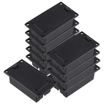 FULL-Guitar Bass 9V Battery Holder Compartment Cover Case Black Set of 10 
FULL-Guitar Bass 9V Battery Holder Compartment Cover Case Black Set of 10