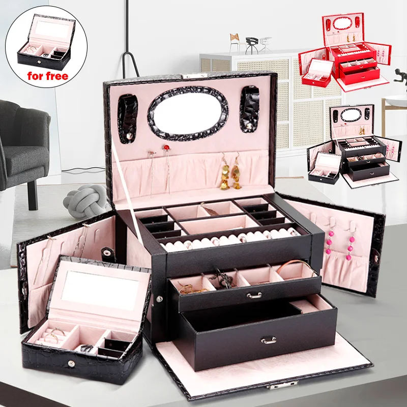 26X17X16cm 3 Layers Large Cosmetic Case Beauty Cosmetic Drawer Makeup Organizer Makeup Case Jewelry Travel Storage Box Suitcases
26X17X16cm 3 Layers Large Cosmetic Case Beauty Cosmetic Drawer Makeup Organizer Makeup Case Jewelry Travel Storage Box Suitcases