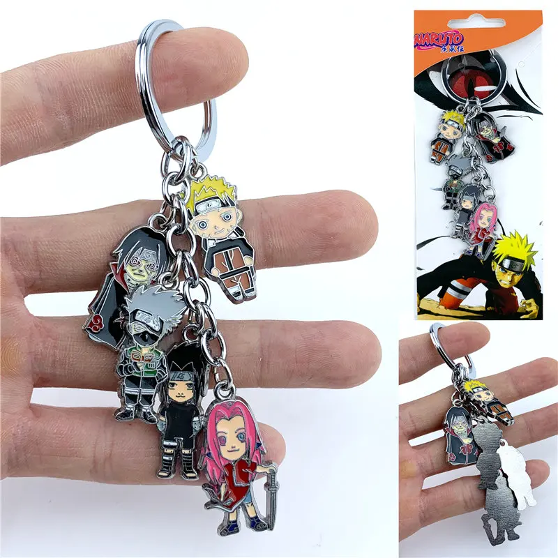 NARUTO Akatsuki Uchiha Sasuke Uzumaki Naruto Figure Keychain Keyring 5 in 1 set Metal Pendants Key Ring Cosplay Accessories Gift
NARUTO Akatsuki Uchiha Sasuke Uzumaki Naruto Figure Keychain Keyring 5 in 1 set Metal Pendants Key Ring Cosplay Accessories Gift