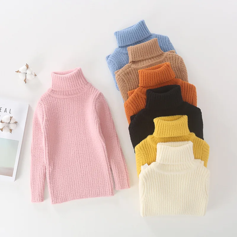 Children's Unisex Faux Minks Fur Sweaters Boys Solid High Collar Sweaters Girls Candy Color Soft Sweaters Kids Warm Clothes
Children's Unisex Faux Minks Fur Sweaters Boys Solid High Collar Sweaters Girls Candy Color Soft Sweaters Kids Warm Clothes