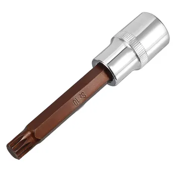 1/2-Inch Drive 10mm Triple Square Spline Bit Extra Long Socket, S2 Steel
1/2-Inch Drive 10mm Triple Square Spline Bit Extra Long Socket, S2 Steel