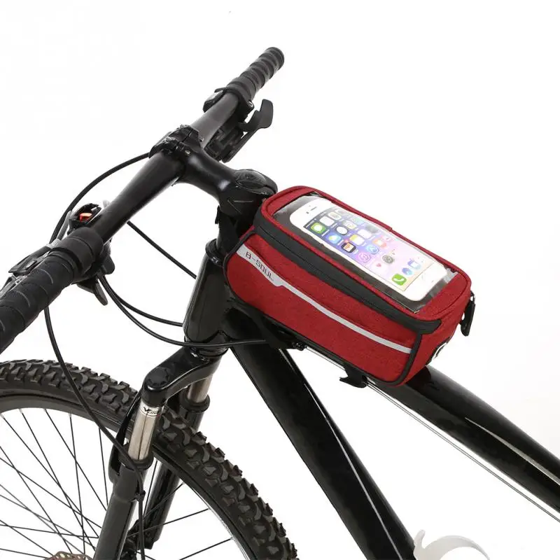 B-SOUL Waterproof Bicycle Bag Touch Screen Cycling MTB Mountain Bike Frame Front Tube Storage Bag for 5.5 inch Mobile Phone
B-SOUL Waterproof Bicycle Bag Touch Screen Cycling MTB Mountain Bike Frame Front Tube Storage Bag for 5.5 inch Mobile Phone