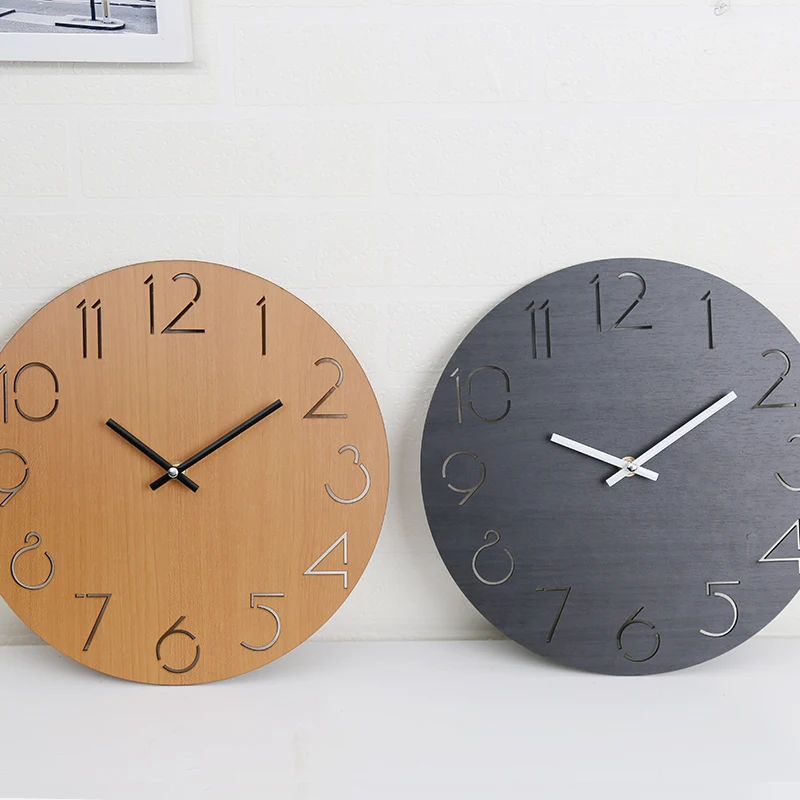 Creative Wooden Wall Clock Modern Noiseless Round Watch Hollowed Arabic Numbers Wall Clock Pine Solid Wood For Living Wall Decor
Creative Wooden Wall Clock Modern Noiseless Round Watch Hollowed Arabic Numbers Wall Clock Pine Solid Wood For Living Wall Decor