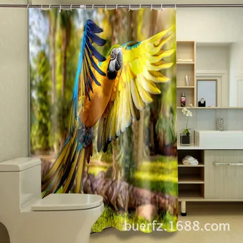 3D flying parrot printing shower curtain waterproof cool shower curtain funcky shower curtains for bathroom
3D flying parrot printing shower curtain waterproof cool shower curtain funcky shower curtains for bathroom