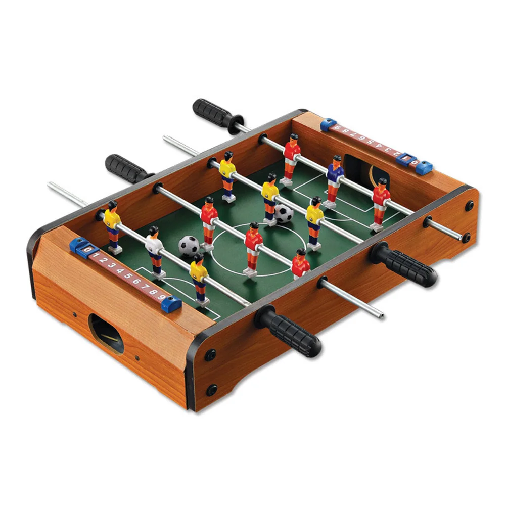 Mini Table Top Foosbal Soccer Game Football Machine Table MDF Four Bar Table Football Soccer Games Parent-child Toys gift
Mini Table Top Foosbal Soccer Game Football Machine Table MDF Four Bar Table Football Soccer Games Parent-child Toys gift
