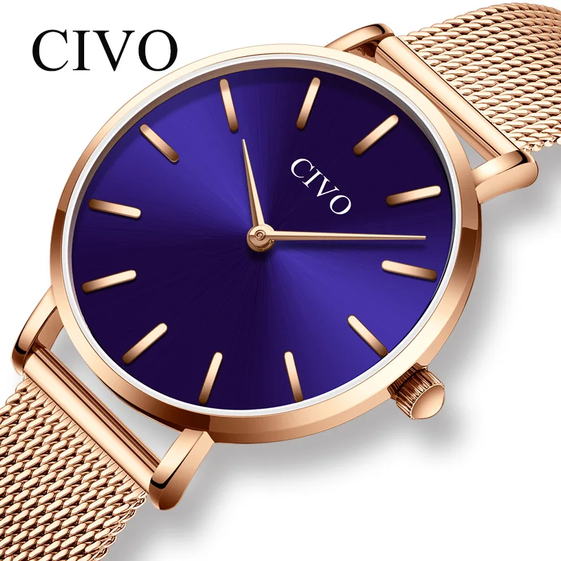 CIVO Casual Waterproof Analog Quartz Watches Women Fashion Ladies Watch Rose Gold Steel Mesh Strap Dress Clock Relogio Feminino
CIVO Casual Waterproof Analog Quartz Watches Women Fashion Ladies Watch Rose Gold Steel Mesh Strap Dress Clock Relogio Feminino