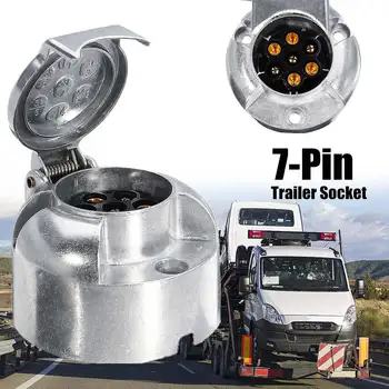KROAK ocket Connector Adapter Euro 7 Pin 12V Caravan Socket Plug STrailer Van Towbar Towing HT3004 Waterproof Circular+Aluminum
KROAK ocket Connector Adapter Euro 7 Pin 12V Caravan Socket Plug STrailer Van Towbar Towing HT3004 Waterproof Circular+Aluminum