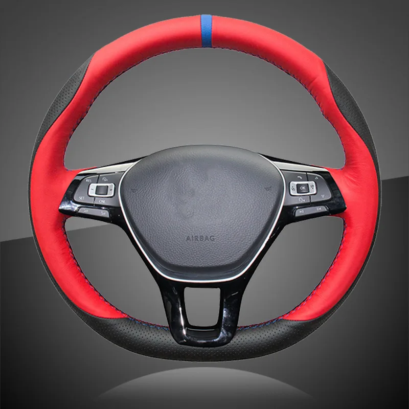 Auto Braid On The Steering Wheel Cover for Volkswagen VW Golf 7 Mk7 New Polo 2014 2015 2016 2017 with Original Leather Car Cover
Auto Braid On The Steering Wheel Cover for Volkswagen VW Golf 7 Mk7 New Polo 2014 2015 2016 2017 with Original Leather Car Cover