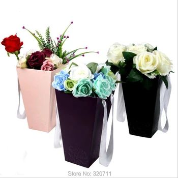 60Pcs Pure Color Flower Paper Boxes With Handhold Hug Bucket Florist Gift Packaging Box Party Gift Packing Cardboard 15*27*9 CM
60Pcs Pure Color Flower Paper Boxes With Handhold Hug Bucket Florist Gift Packaging Box Party Gift Packing Cardboard 15*27*9 CM