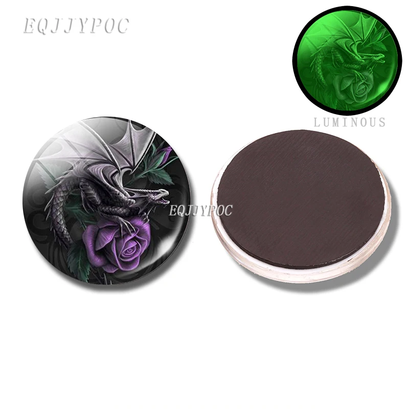 Dragon Luminous Refrigerator Magnet Glass Dome Pterosaur and Purple Rose 30MM Magnet Fridge Luminescent Home Decor
Dragon Luminous Refrigerator Magnet Glass Dome Pterosaur and Purple Rose 30MM Magnet Fridge Luminescent Home Decor