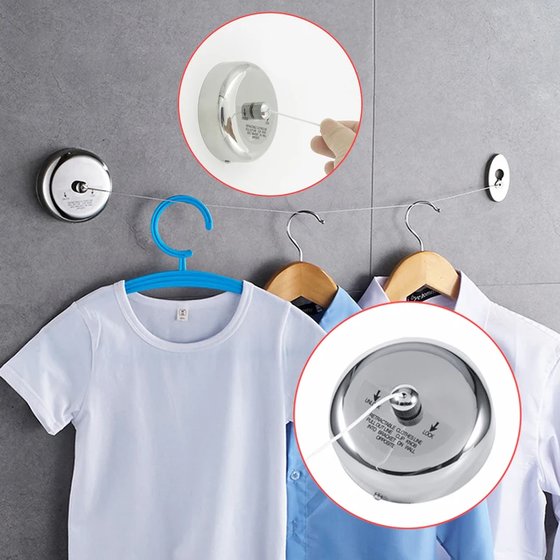 New Arrival Useful 2.8M Silver Retractable Stainless Steel Wall Mounted Non Slip Laundry Dryer Clothes Line Hanger Racks
New Arrival Useful 2.8M Silver Retractable Stainless Steel Wall Mounted Non Slip Laundry Dryer Clothes Line Hanger Racks