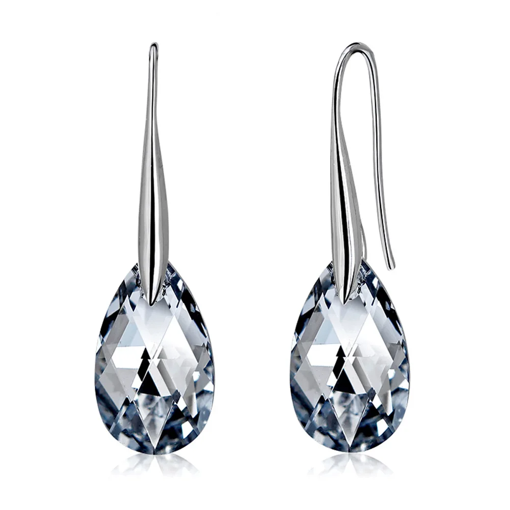 925 sterling silver crystal from Austrian long earrings Jewelry Korean Authentic earrings for women Wedding Jewelry
925 sterling silver crystal from Austrian long earrings Jewelry Korean Authentic earrings for women Wedding Jewelry