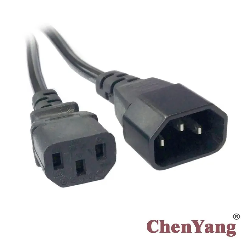 Chenyang Male to Female PC Power Extension Cord Cable 1.8m Wire IEC320 C13 to C14
Chenyang Male to Female PC Power Extension Cord Cable 1.8m Wire IEC320 C13 to C14