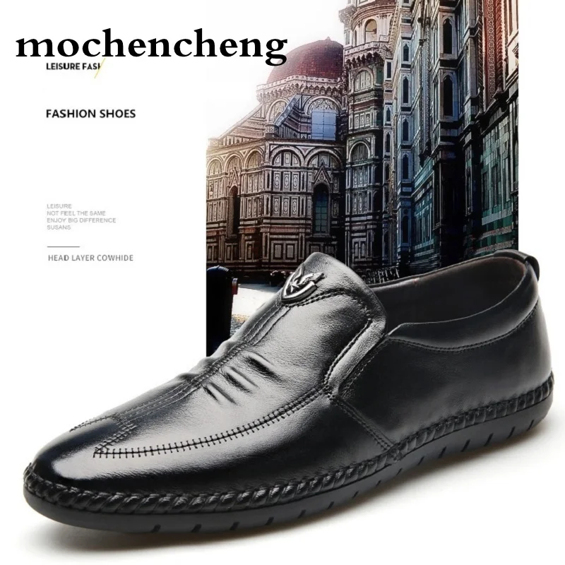 Italian Brand Design Genuine Leather Shoes Men Casual Brand Footwear Non-slip Thick Sole Fashion Male Cowhide Loafers Sewing
Italian Brand Design Genuine Leather Shoes Men Casual Brand Footwear Non-slip Thick Sole Fashion Male Cowhide Loafers Sewing
